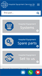 Mobile Screenshot of hospitalequipmentservices.nl